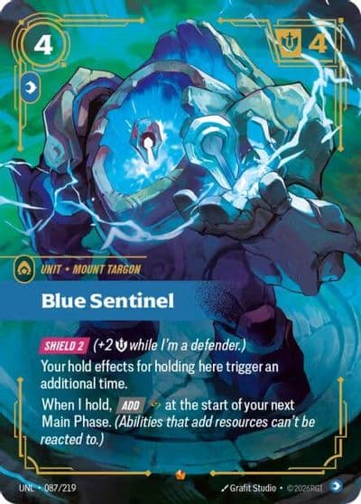 Blue Sentinel Unleashed Riftbound card