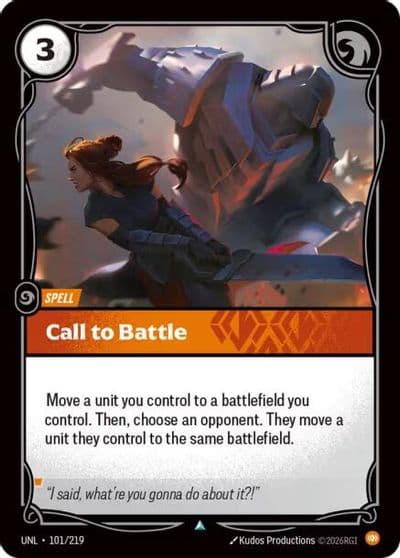 Call to Battle Unleashed Riftbound card