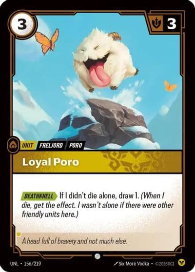 Loyal Poro Unleashed Riftbound card