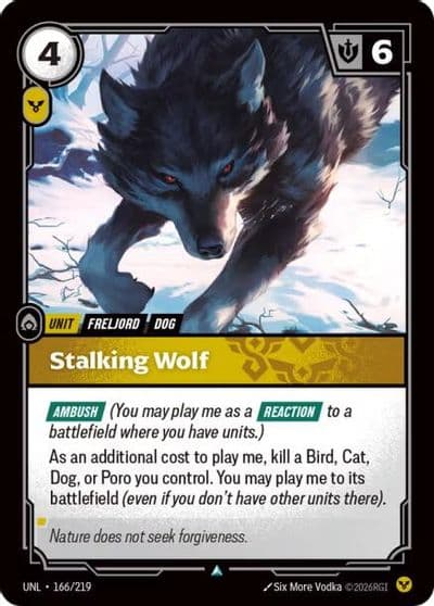 Stalking Wolf Unleashed Riftbound card