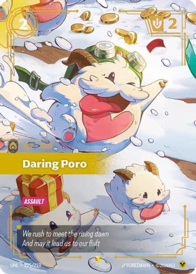 Daring Poro Overnumbered Unleashed Riftbound card