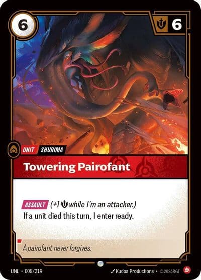 Towering Pairofant Unleashed Riftbound card