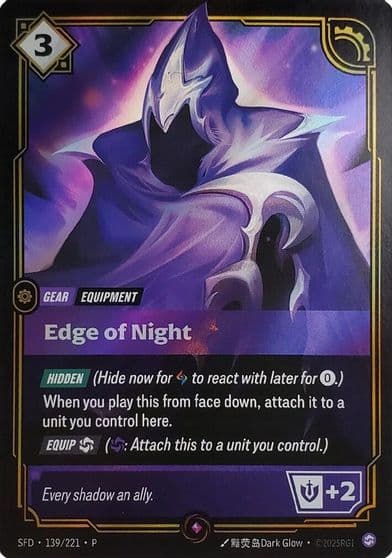 Edge of Night Top 8 Riftbound Organized Play Promotional Cards Riftbound card