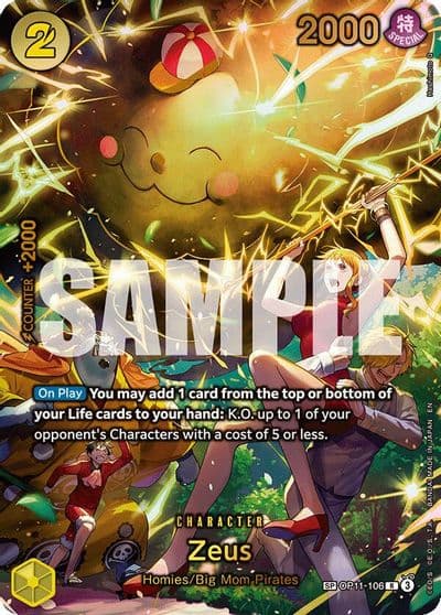 Zeus SP Adventure on Kami's Island One Piece card