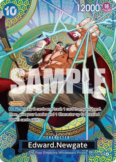 EdwardNewgate SP Adventure on Kami's Island One Piece card