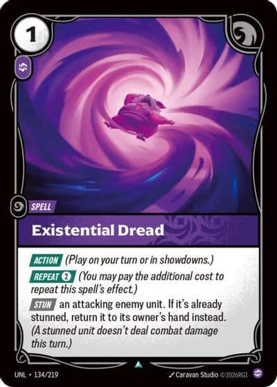 Existential Dread Unleashed Riftbound card