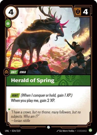 Herald of Spring Unleashed Riftbound card