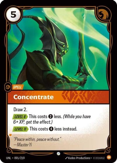Concentrate Unleashed Riftbound card