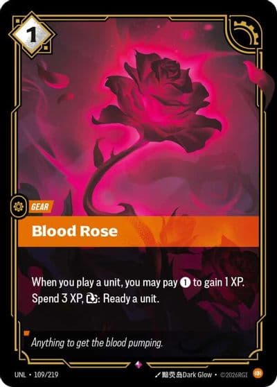 Blood Rose Unleashed Riftbound card