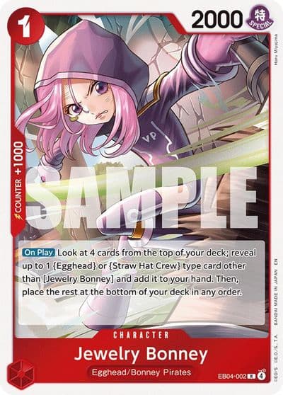 Jewelry Bonney EB04 002 Adventure on Kami's Island One Piece card