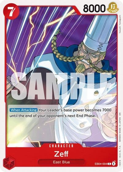 Zeff Adventure on Kami's Island One Piece card