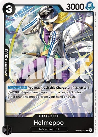 Helmeppo Adventure on Kami's Island One Piece card