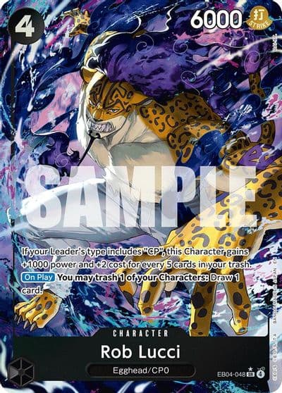 Rob Lucci Alternate Art Adventure on Kami's Island One Piece card