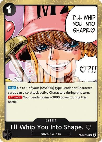 Ill Whip You Into Shape Adventure on Kami's Island One Piece card