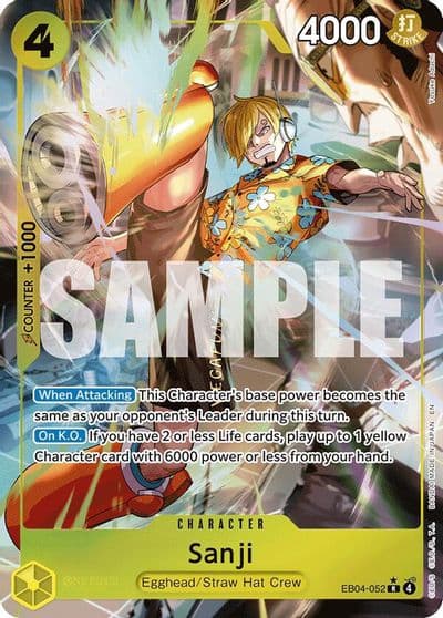 Sanji EB04 052 Alternate Art Adventure on Kami's Island One Piece card