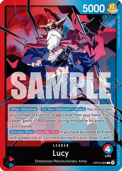 Lucy Adventure on Kami's Island One Piece card