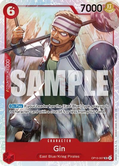 Gin Adventure on Kami's Island One Piece card