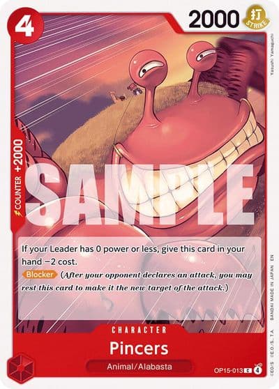 Pincers Adventure on Kami's Island One Piece card