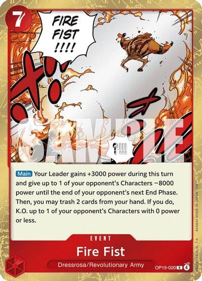 Fire Fist Adventure on Kami's Island One Piece card