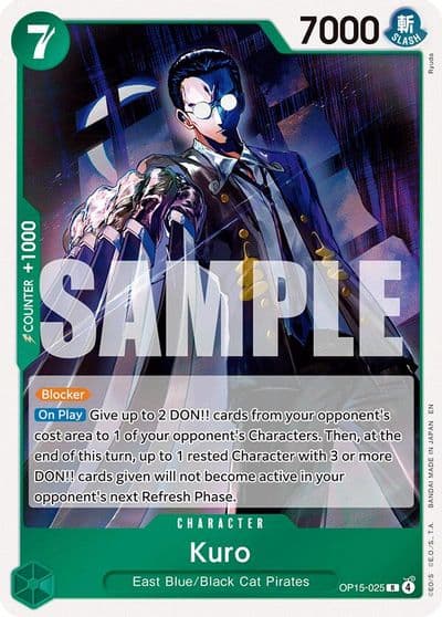 Kuro Adventure on Kami's Island One Piece card