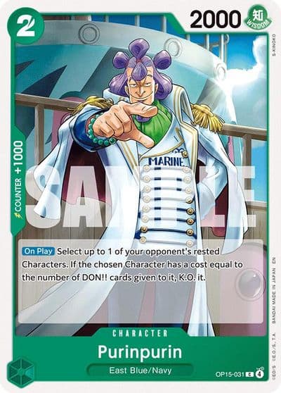 Purinpurin Adventure on Kami's Island One Piece card