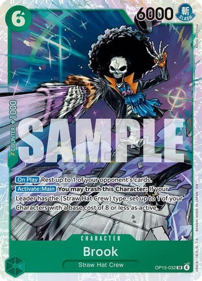 Brook OP15 032 Adventure on Kami's Island One Piece card