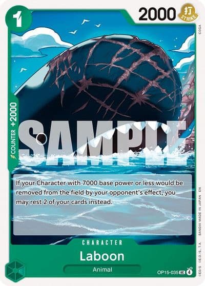 Laboon Adventure on Kami's Island One Piece card