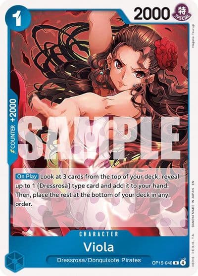 Viola Adventure on Kami's Island One Piece card