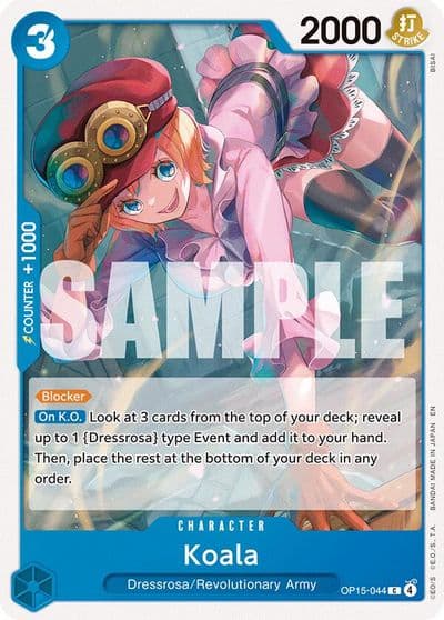Koala Adventure on Kami's Island One Piece card