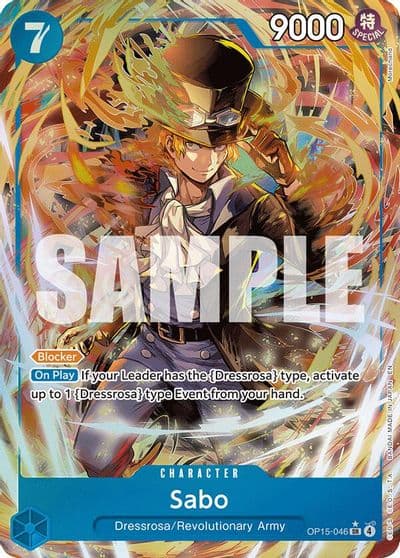 Sabo Alternate Art Adventure on Kami's Island One Piece card
