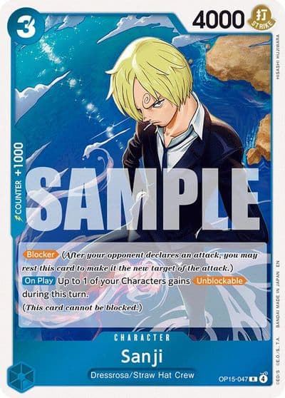 Sanji OP15 047 Adventure on Kami's Island One Piece card