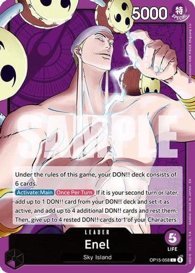 Enel OP15 058 Adventure on Kami's Island One Piece card