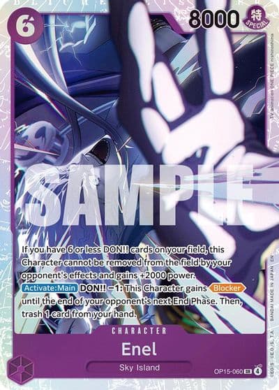 Enel OP15 060 Adventure on Kami's Island One Piece card
