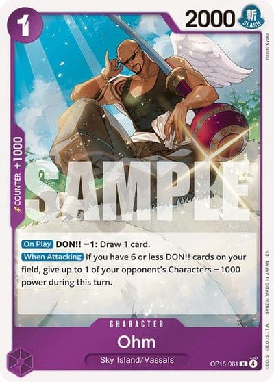 Ohm Adventure on Kami's Island One Piece card