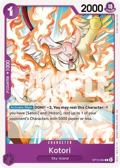 Kotori Adventure on Kami's Island One Piece card