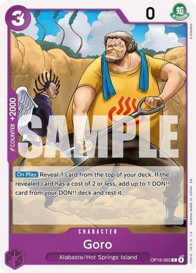 Goro Adventure on Kami's Island One Piece card