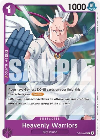 Heavenly Warriors Adventure on Kami's Island One Piece card