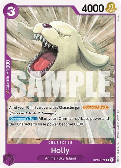 Holly Adventure on Kami's Island One Piece card