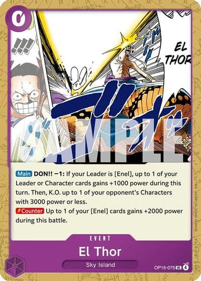 El Thor Adventure on Kami's Island One Piece card