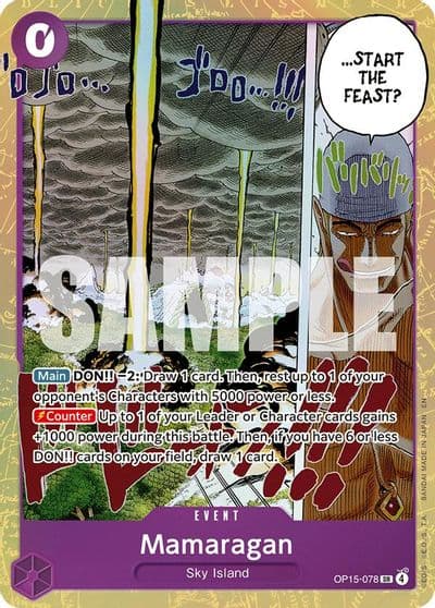 Mamaragan Adventure on Kami's Island One Piece card