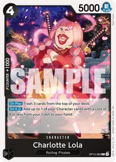 Charlotte Lola Adventure on Kami's Island One Piece card