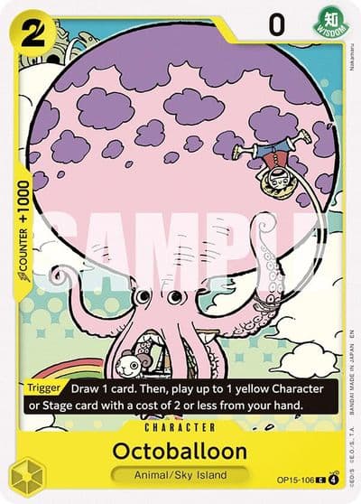 Octoballoon Adventure on Kami's Island One Piece card