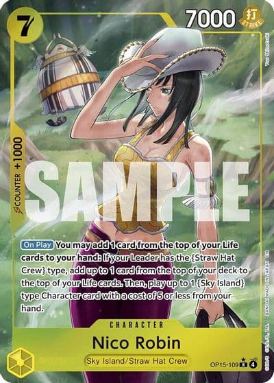 Nico Robin OP15 109 Alternate Art Adventure on Kami's Island One Piece card