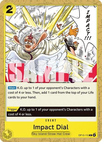 Impact Dial Adventure on Kami's Island One Piece card