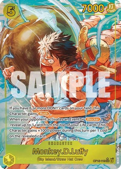 MonkeyDLuffy OP15 119 Alternate Art Adventure on Kami's Island One Piece card