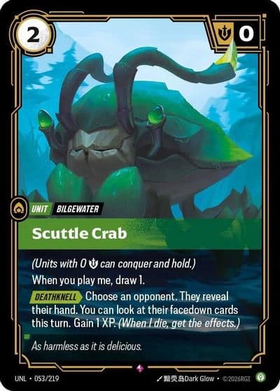 Scuttle Crab Unleashed Riftbound card