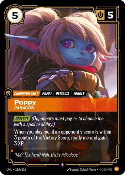 Poppy Paragon Unleashed Riftbound card