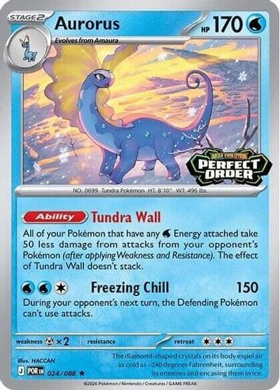 Aurorus (Perfect Order Stamped) Miscellaneous Cards & Products Pokemon card