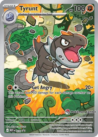 Tyrunt - 070 (Pokemon Center Exclusive) ME: Mega Evolution Promo Pokemon card