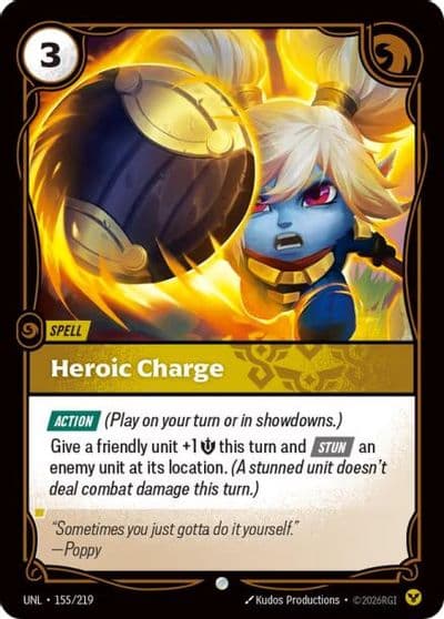 Heroic Charge Unleashed Riftbound card